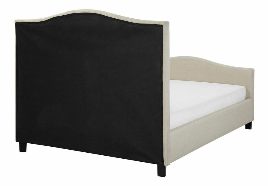 Franciaágy 180 cm AURORA (ágyráccsal) (bézs)