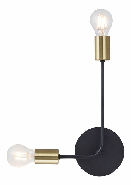 Nástenné svietidlo Lanny 2102 (čierna + zlatá)