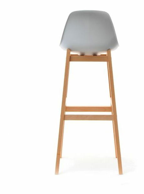 Stolička Evan (biela + buk)