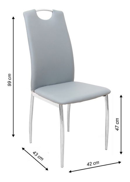 Scaun de sufragerie Eglish (Gri) *vânzare stoc