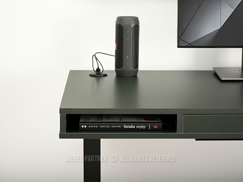 PC asztal Osto 120 (zöld + fekete)