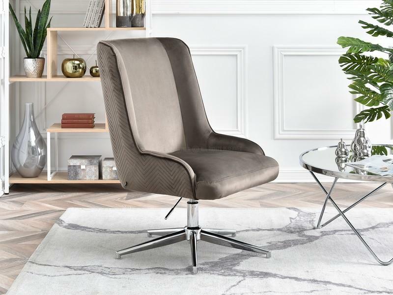 Fotel Bilibo (bézs + króm)