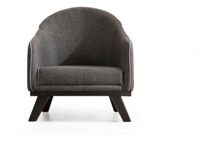 Kreslo Leanardi (antracit + čierna)