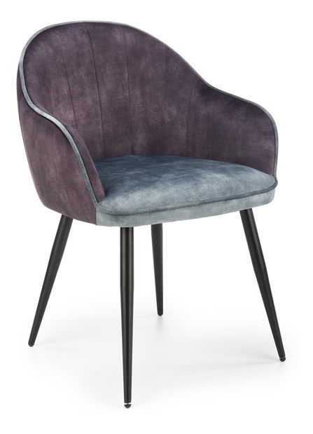 Étkezőszék Kesia (sötétszürke + kék)