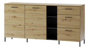 Komoda Lorren 48 (dub artisan + čierna matná)