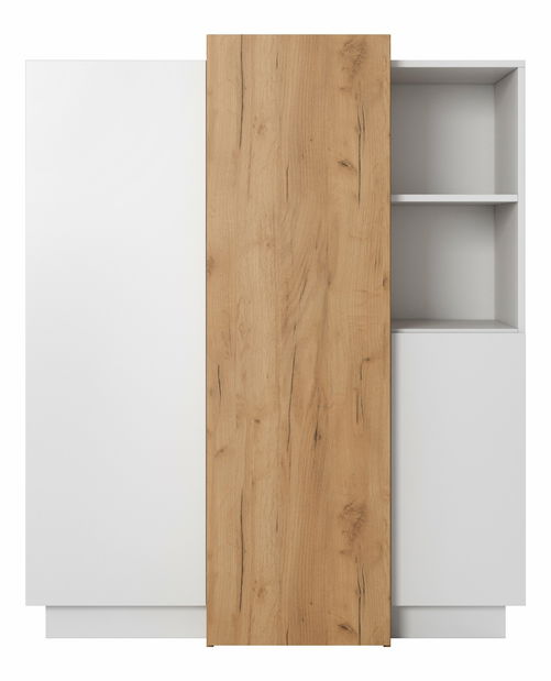 Ormarić Three 3D (hrast craft zlatni + bijela)