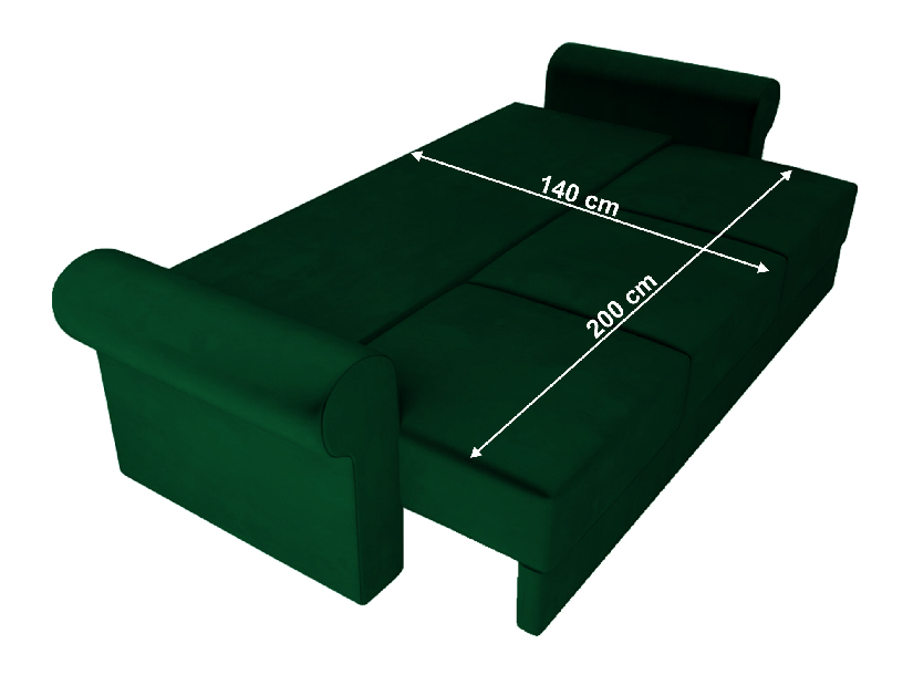 Sofa na razvlačenje s prostorom za odlaganje Sunoky (kronos 19) 