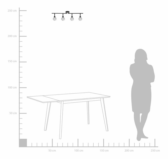 Závesná lampa Maja (čierna)