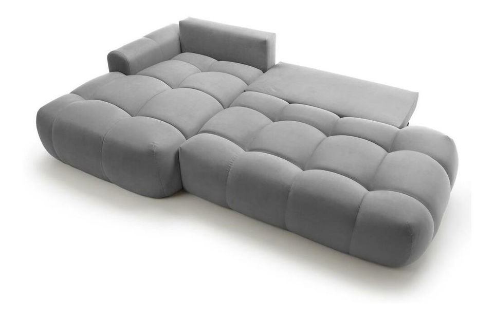 Sarokkanapé Ombre (B) (szürke + fekete) 