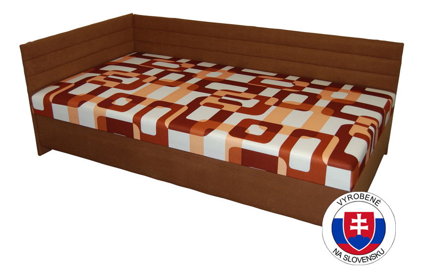 Váľanda Aminda 110 cm hnedá, ľavá