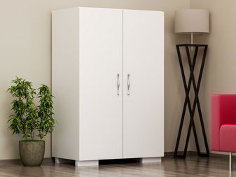 Skrinka na topánky Maide (biela)