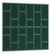 Set 24 čalúnených panelov Quadra 180x180 cm (zelená)