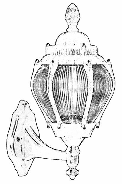 Iluminat de perete pentru exterior Sobia (Negru)