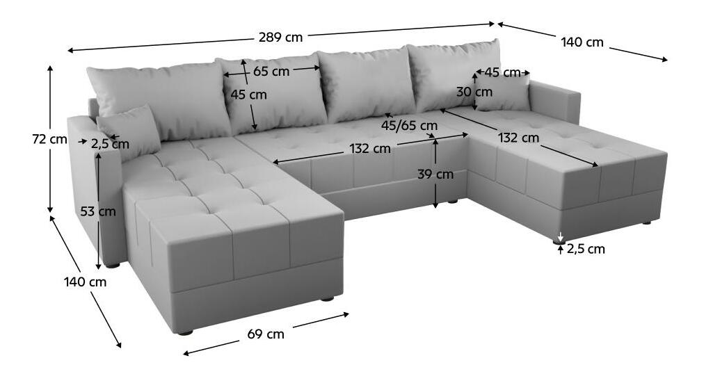 Colțar de grădină în formă de U