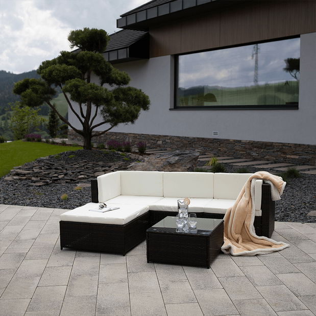 Záhradný nábytok Acrab (umelý ratan)