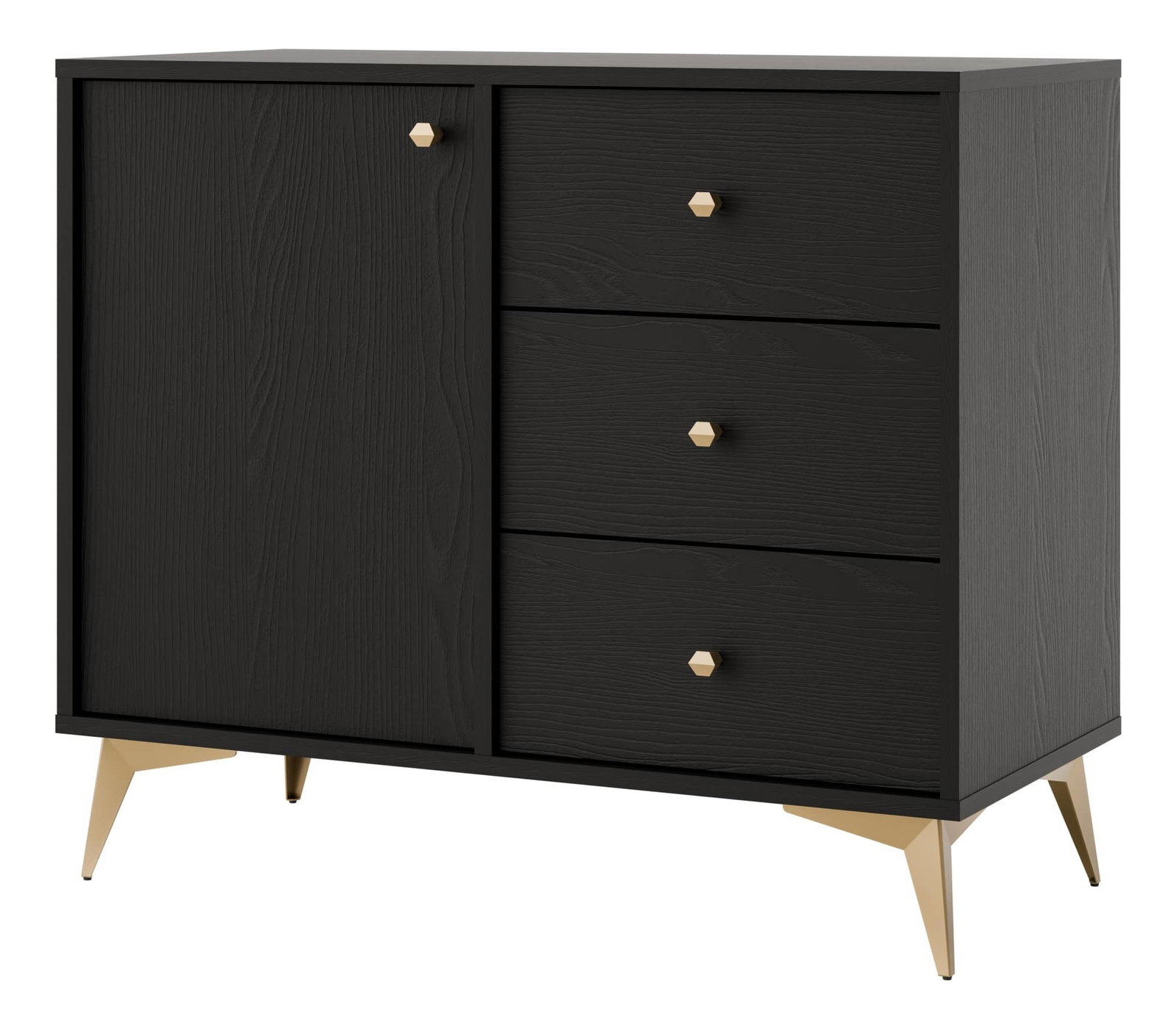 Komód Tokyna 814 (fekete)