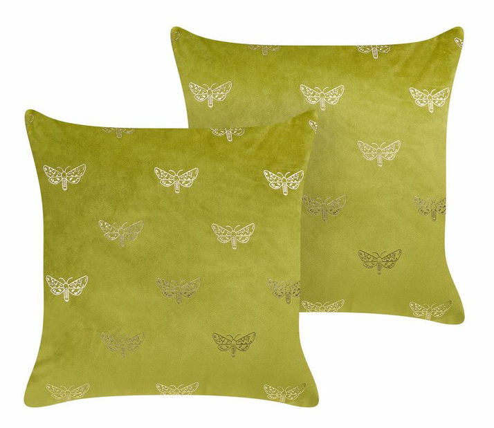 Set ukrasnih jastuka (2 kom.) 45 x 45 cm Yuzza (svijetlozelena)