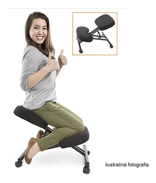 Scaun de echilibru – Tempo Kondela – Gizike (gri-taupe + natur) *lichidare de stoc