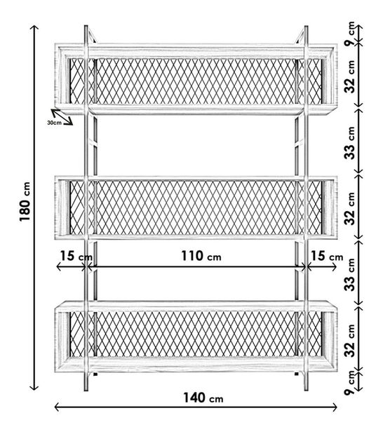 Regál Lilibeth (Čierna)