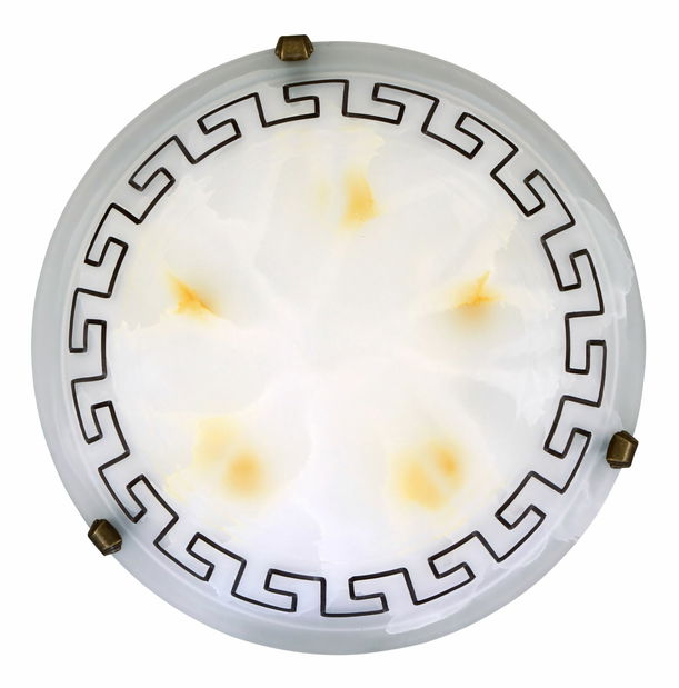 Aplică Etrusco 7649 (sticlă pietroasă + maro + mânere bronz)