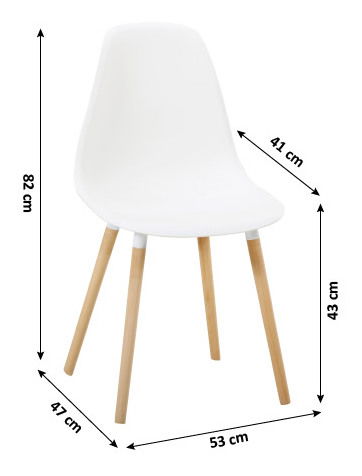 Jedálenská stolička Kaliope (biela)