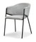 Stolička Chad (sivá + čierna)