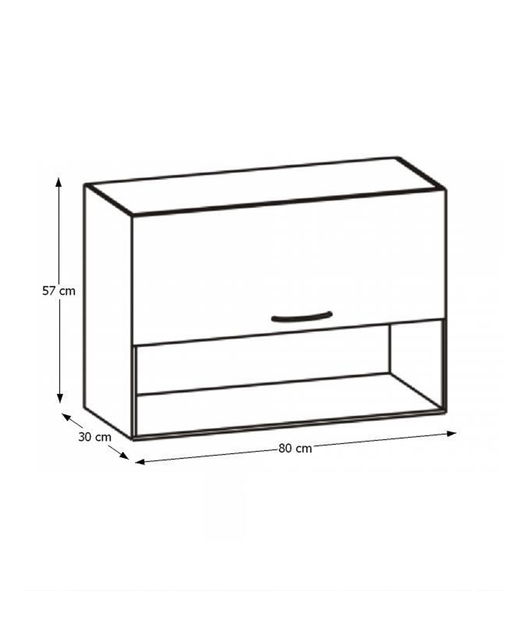 Dulap superior de bucătărie Hariva New G-80 O