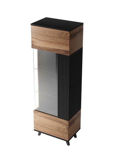 Vitrina Ranae W1 (hrast wotan + crna)