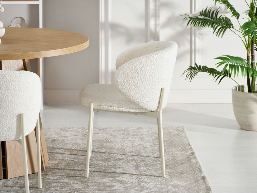 Jedálenská stolička Matices (krémová)