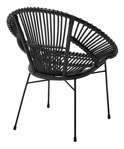 Scaun de sufragerie Sakita (negru)