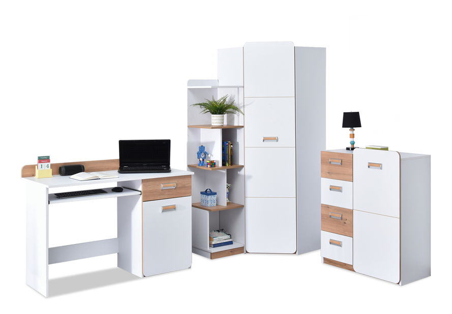 Mobilier cameră studenți Clerigo 03 (alb)