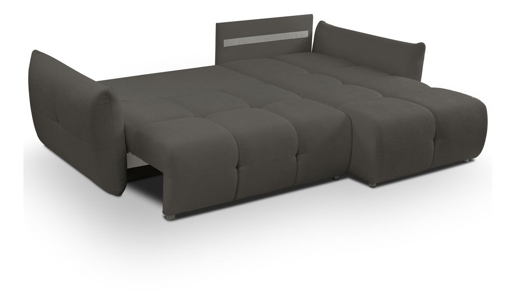 Kutna garnitura Basical (sivo-crna) (D)