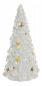 Porcelánový stromček s LED svetielkom RXL 426 (biela)