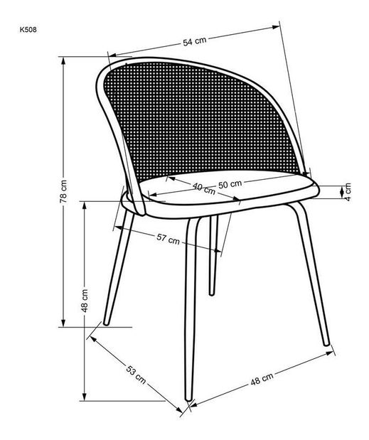 Étkezőszék Kyss (sötétzöld)