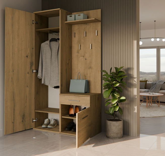 Előszoba szett Dialogos 1 (artisan tölgy) (tükörrel)