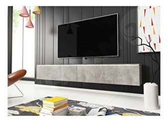 TV stolić/ormarić Dilune 180 (beton smart) (bijela led rasvjeta) *rasprodaja