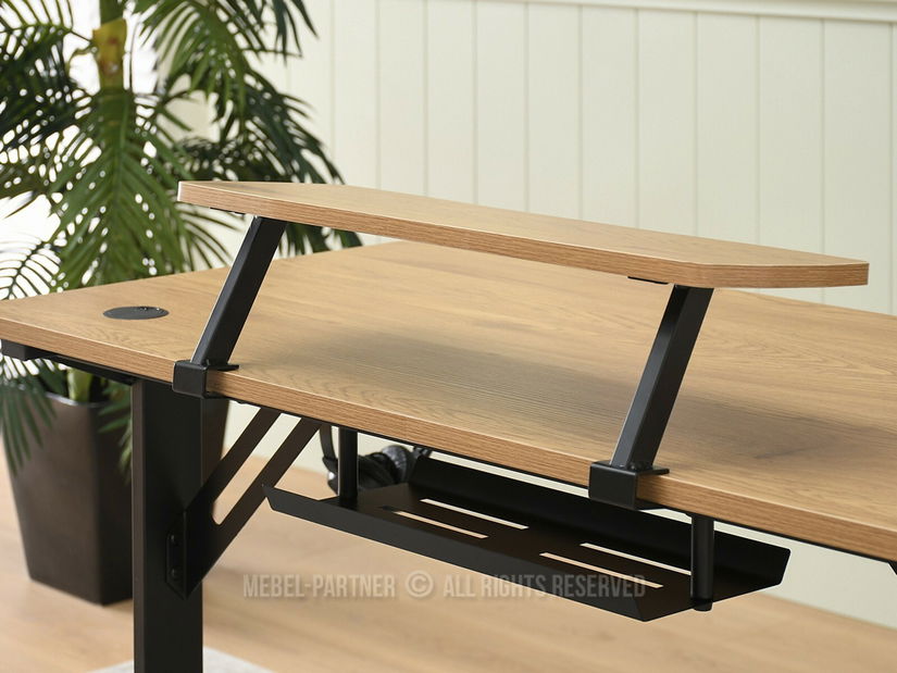 PC stolík Matts 140 (dub + čierna)