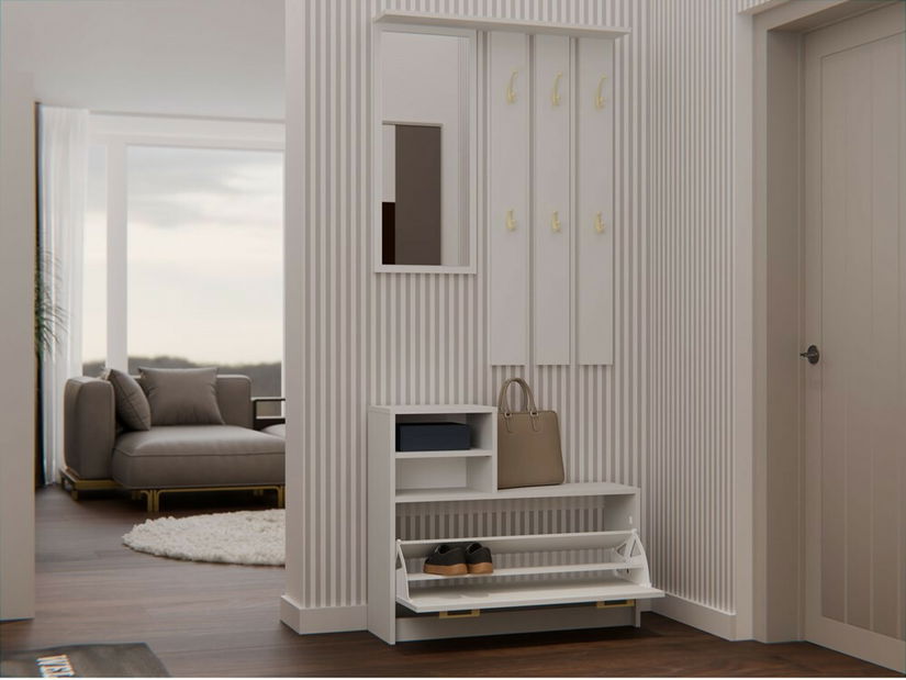 Set mobilier hol Vayan 1 (cashmir) (cu oglindă)