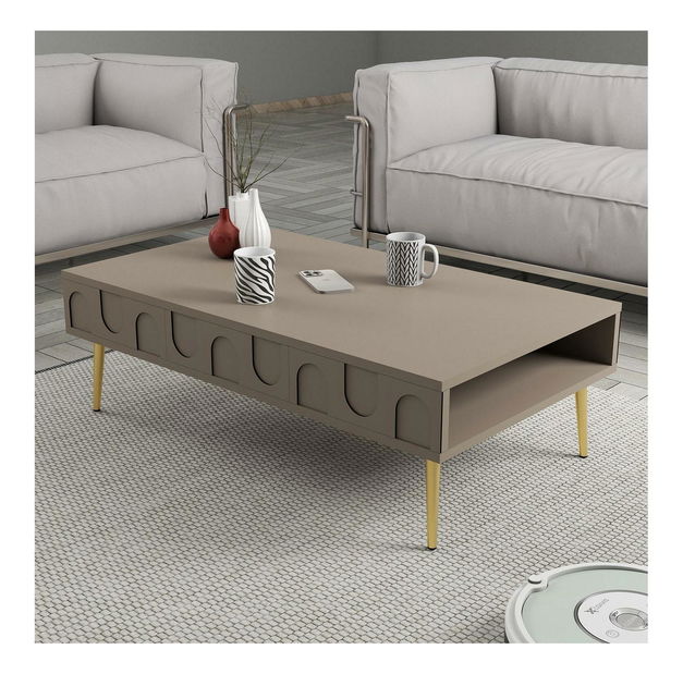 Măsuță de cafea Bipemu 1 (atlas + auriu)