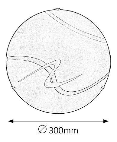 Stropné svietidlo Soley 1815 (biela + oranžová)