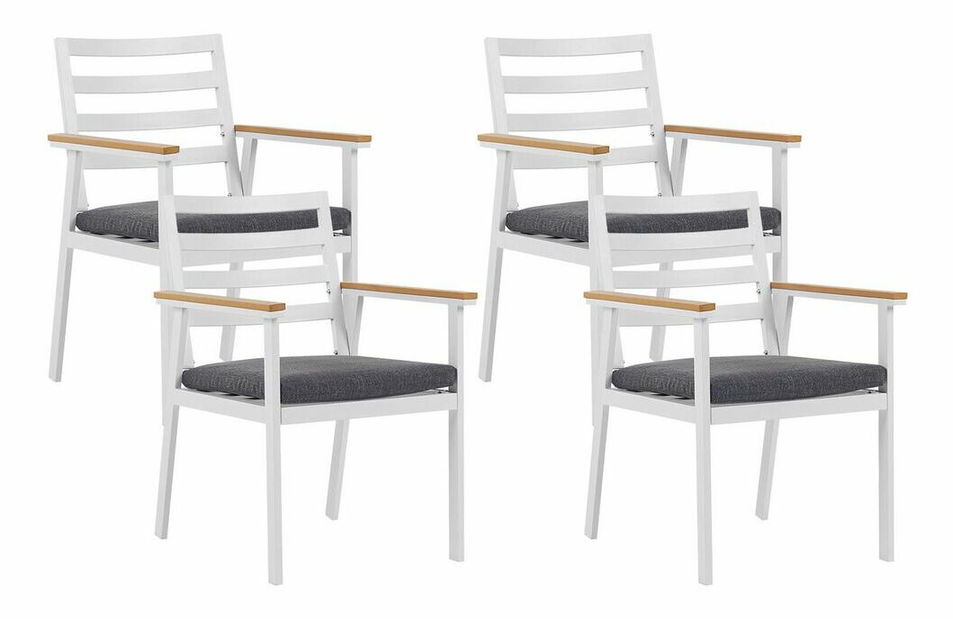 Set 4 kom. vrtnih stolica COVELL (bijela)