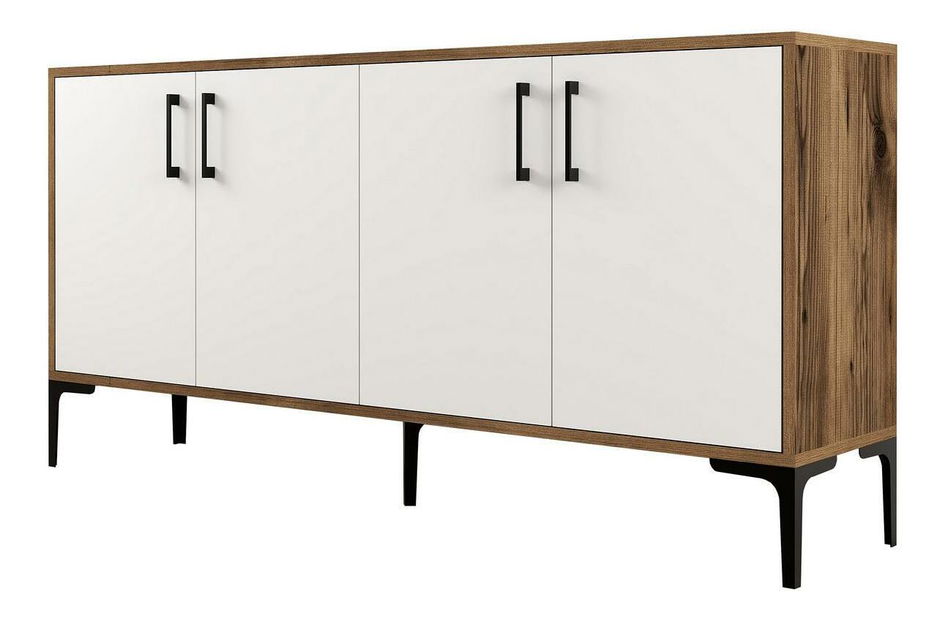 Skrinka Kim 160 (biela + orech)