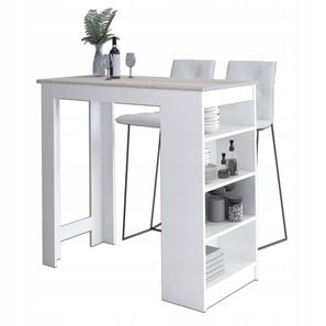 Barski stol Starlink (bijela + hrast sonoma)