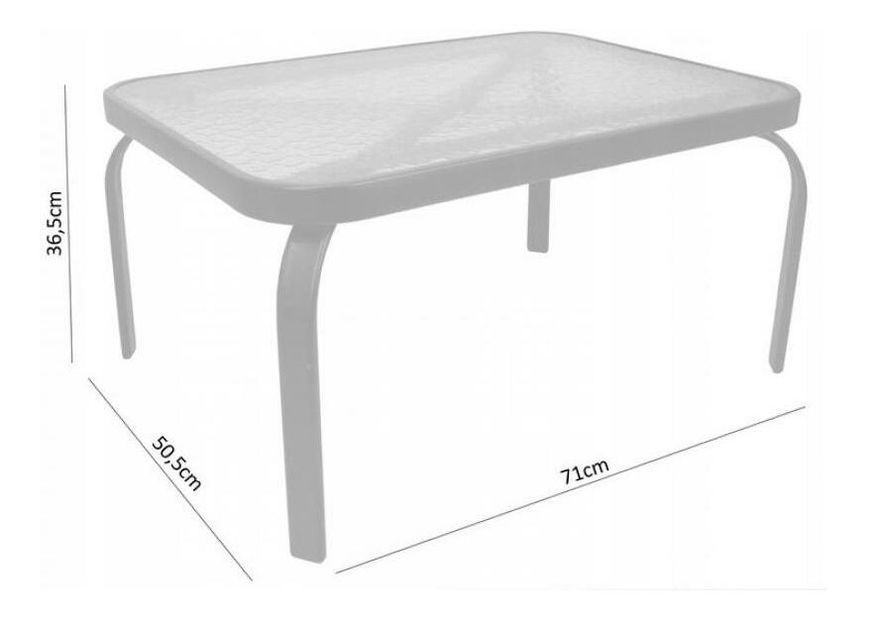 Set mobilier de grădină Bissi (gri) (pentru 4 persoane)