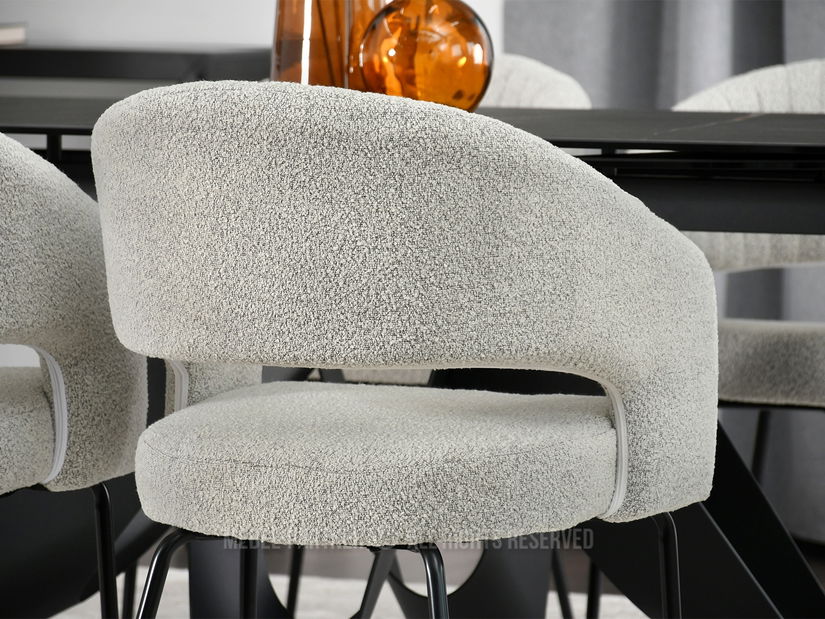 Stolica Kim (bež + crna)