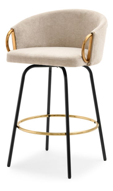 Scaun Carma H (crem + negru)