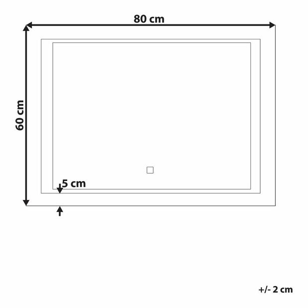 Nástenné zrkadlo Emir (strieborná)