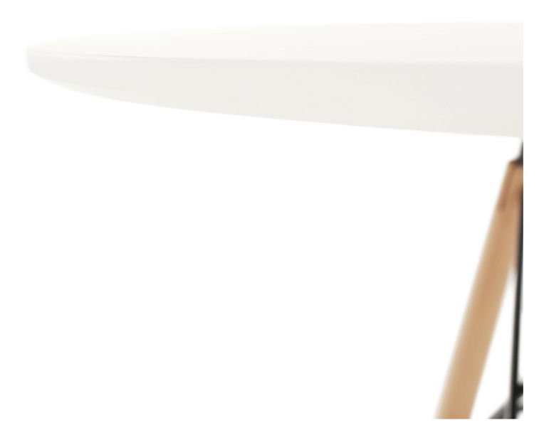 Masă de sufragerie Gamin 2 (alb + fag) (pentru 2 persoane)