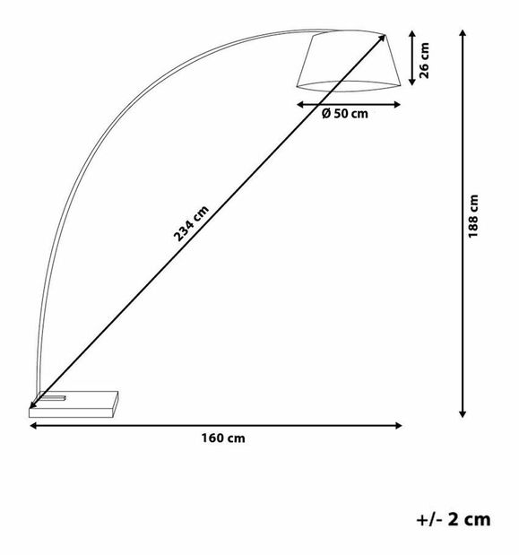 Lampă de podea Berke (gri)