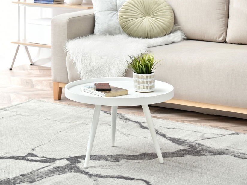 Konferenčný stolík Lantan S (biela)